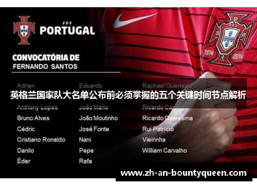 英格兰国家队大名单公布前必须掌握的五个关键时间节点解析